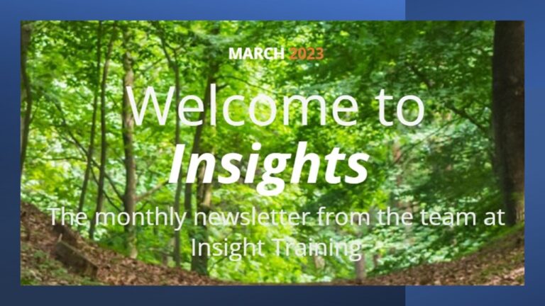 Mar 23 newsletter - Insight Training