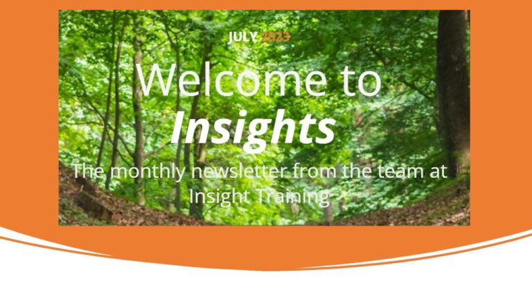 July 23 newsletter - Insight Training